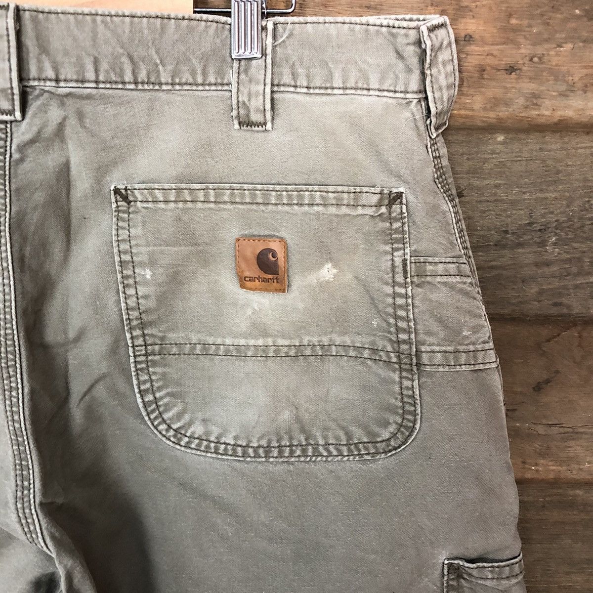 Carhartt Carhatt Grey multipocket painter cargo utility Pants #4567 Size US 35 - 5 Thumbnail