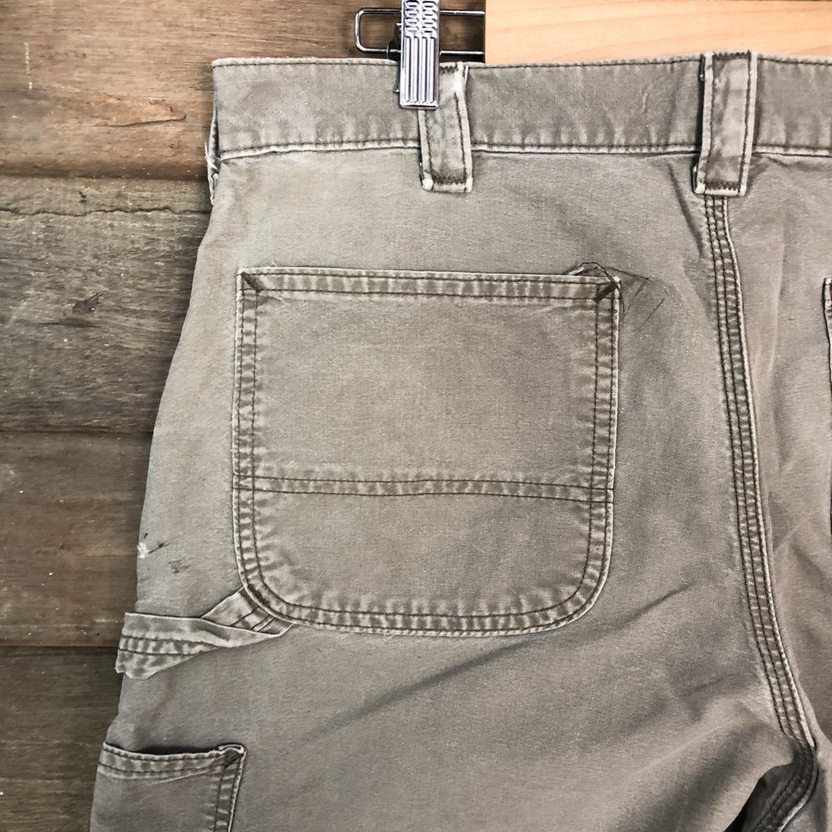 Carhartt Carhatt Grey multipocket painter cargo utility Pants #4567 Size US 35 - 4 Thumbnail