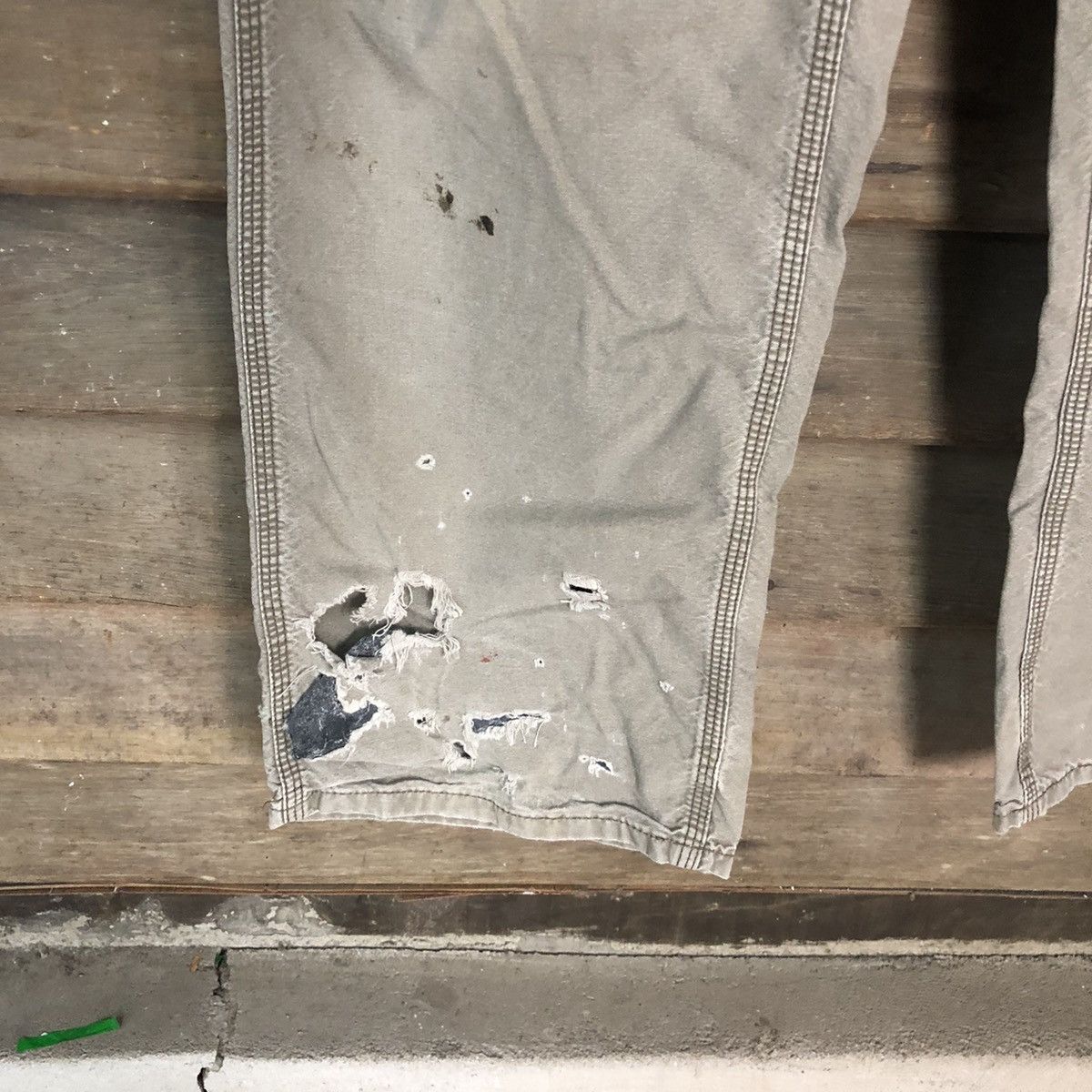 Carhartt Carhatt Grey multipocket painter cargo utility Pants #4567 Size US 35 - 12 Thumbnail
