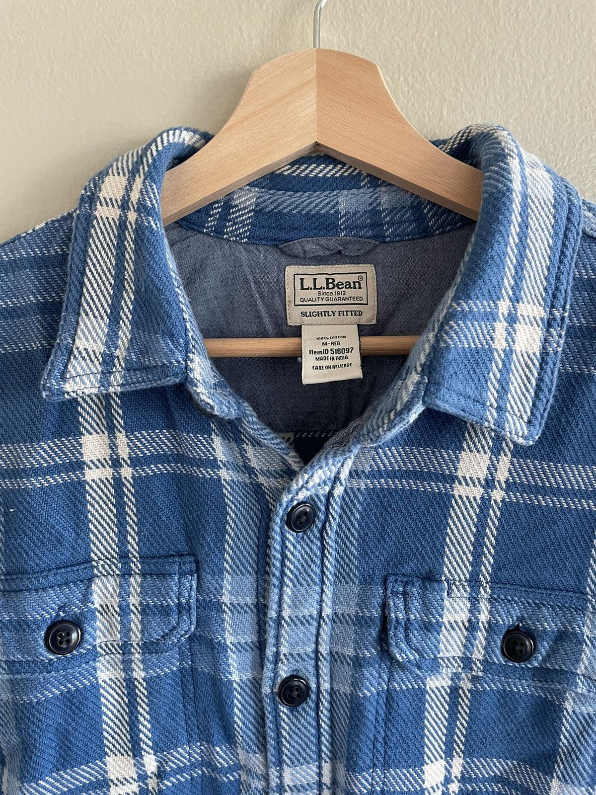 Flannel × L.L. Bean × Vintage Vintage LL Bean Plaid Flannel Tartan Shirt Size US M / EU 48-50 / 2 - 2 Thumbnail