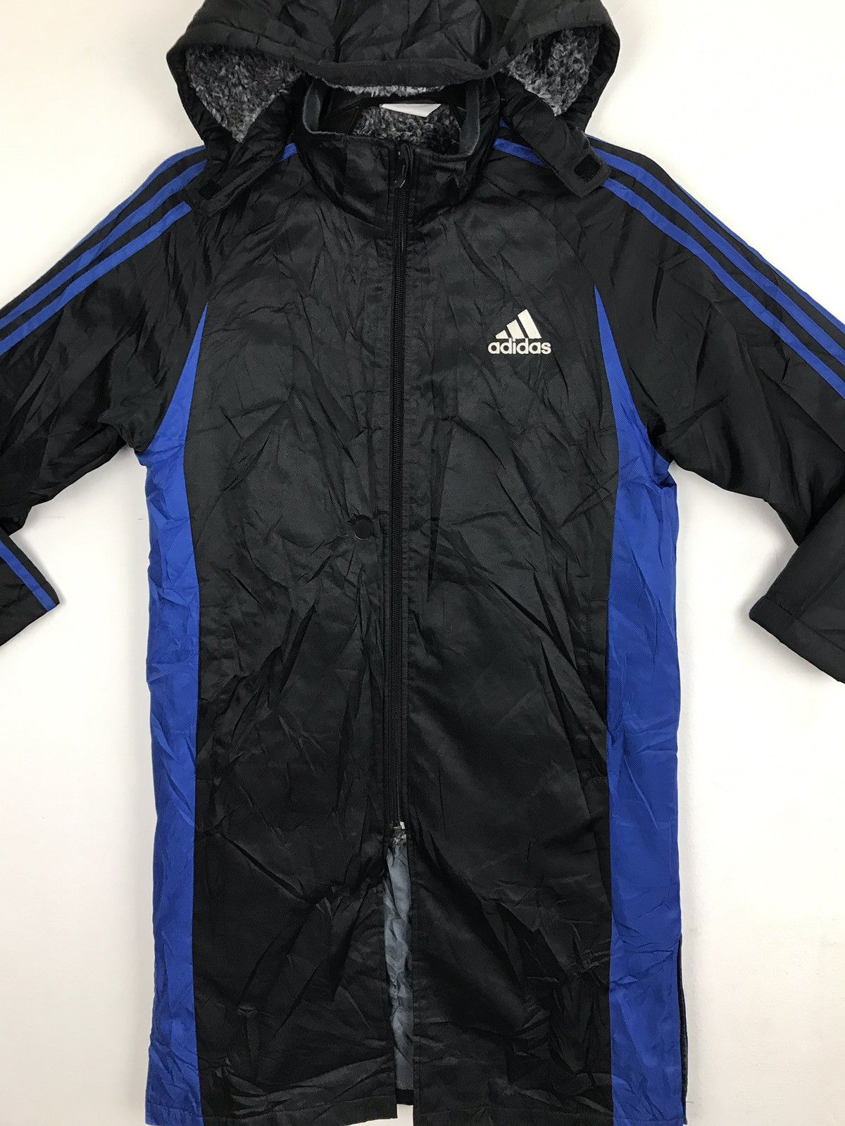 Adidas Adidas Parka Sherpa Inner Jacket Hoodie Big Logo Size M / US 6-8 / IT 42-44 - 3 Thumbnail