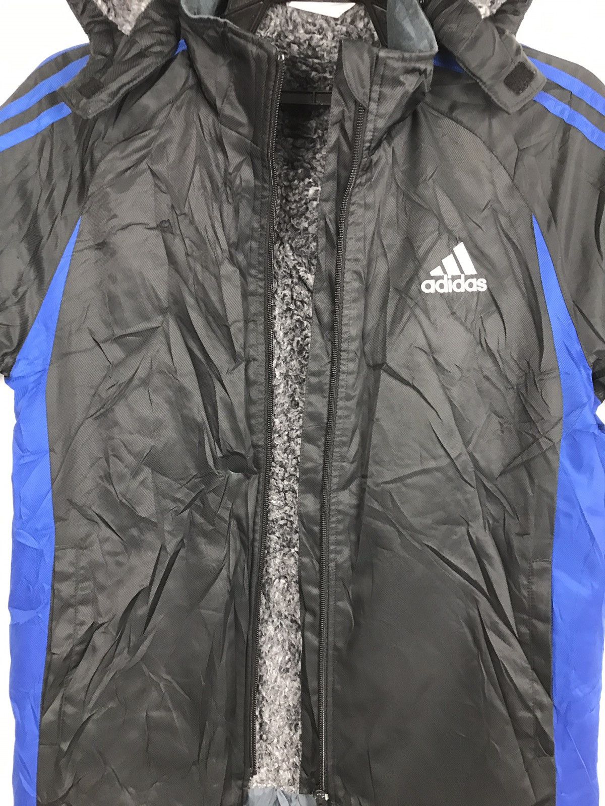 Adidas Adidas Parka Sherpa Inner Jacket Hoodie Big Logo Size M / US 6-8 / IT 42-44 - 7 Thumbnail