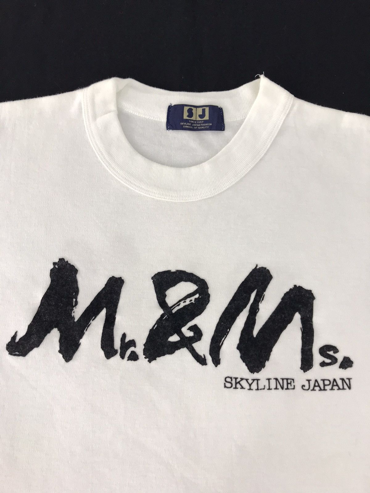 Japanese Brand Rare Skyline Japan Fashion Mr & Mrs. Spell Out Tee Size S / US 4 / IT 40 - 2 Thumbnail