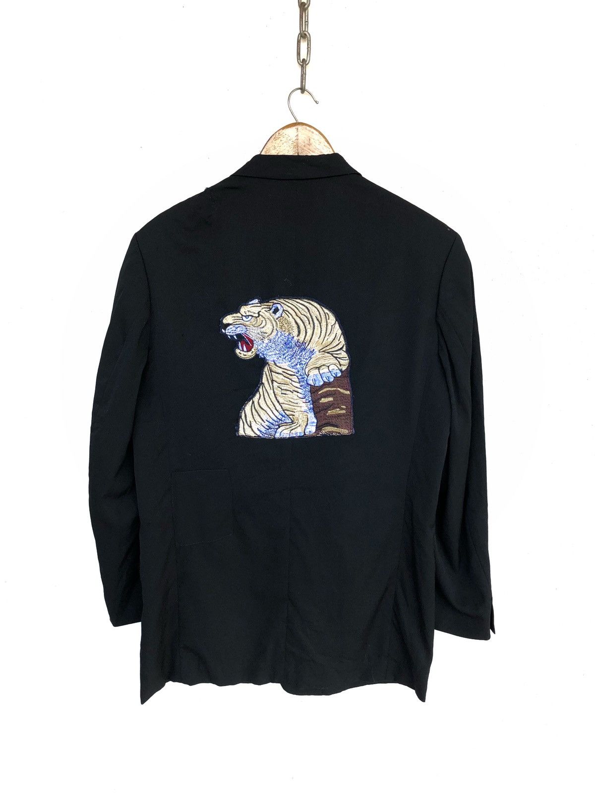 Yohji Yamamoto GRAIL🔥AW05 YY 🐅 Embroider Minimal Distressed Coat Size US M / EU 48-50 / 2 - 10 Thumbnail