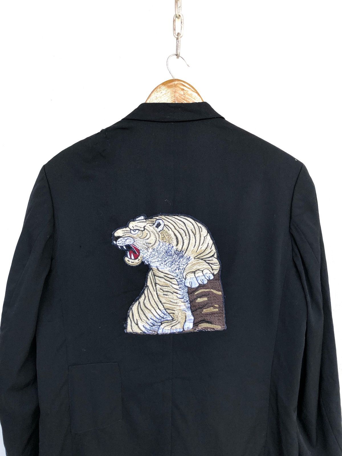 Yohji Yamamoto GRAIL🔥AW05 YY 🐅 Embroider Minimal Distressed Coat Size US M / EU 48-50 / 2 - 11 Thumbnail