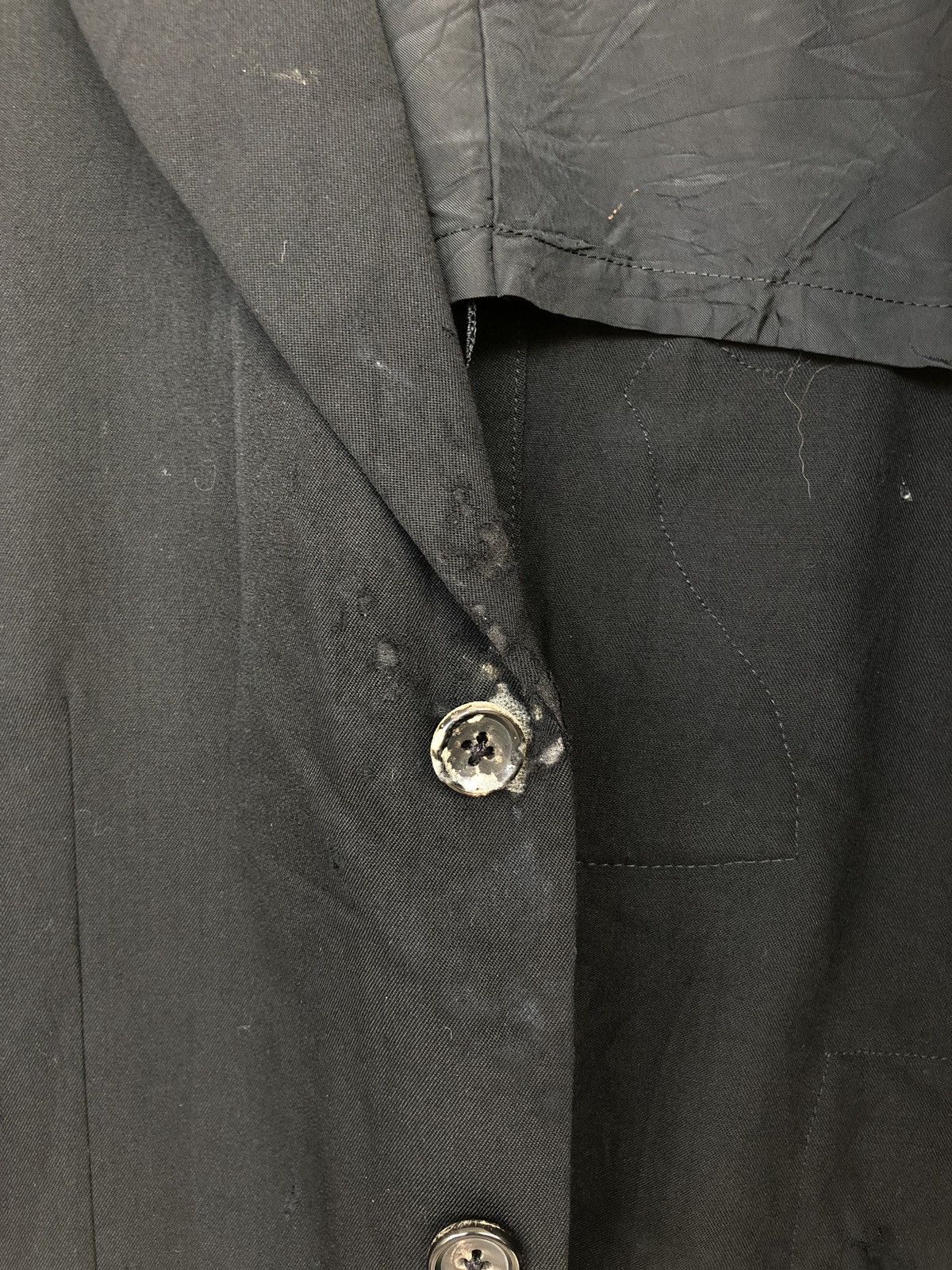 Yohji Yamamoto GRAIL🔥AW05 YY 🐅 Embroider Minimal Distressed Coat Size US M / EU 48-50 / 2 - 8 Thumbnail