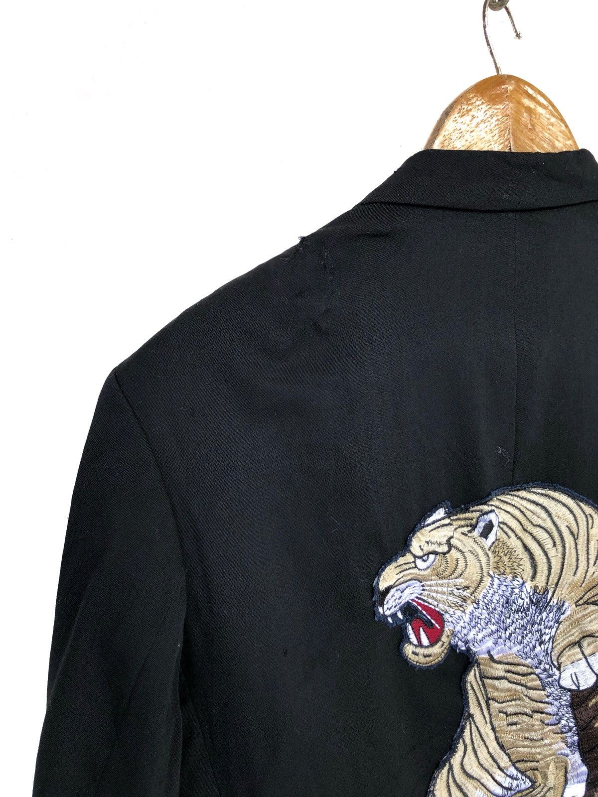 Yohji Yamamoto GRAIL🔥AW05 YY 🐅 Embroider Minimal Distressed Coat Size US M / EU 48-50 / 2 - 13 Thumbnail