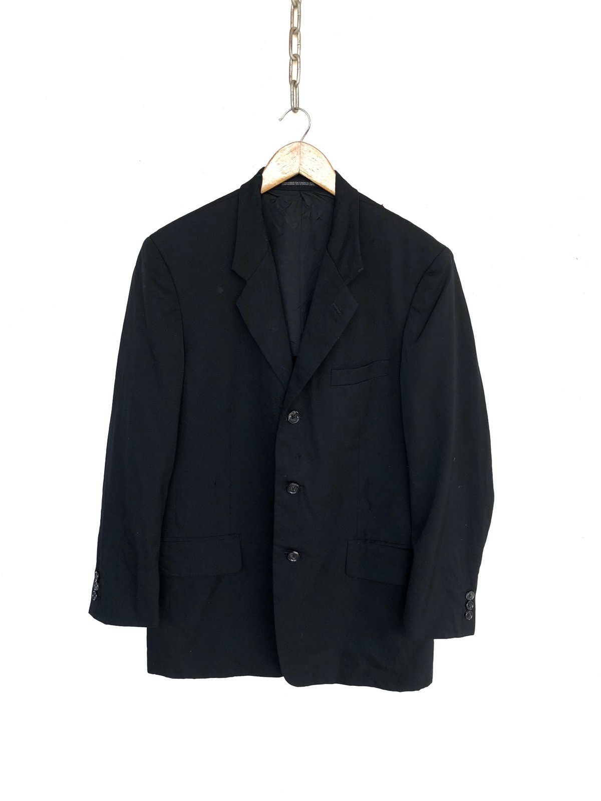 Yohji Yamamoto GRAIL🔥AW05 YY 🐅 Embroider Minimal Distressed Coat Size US M / EU 48-50 / 2 - 2 Thumbnail