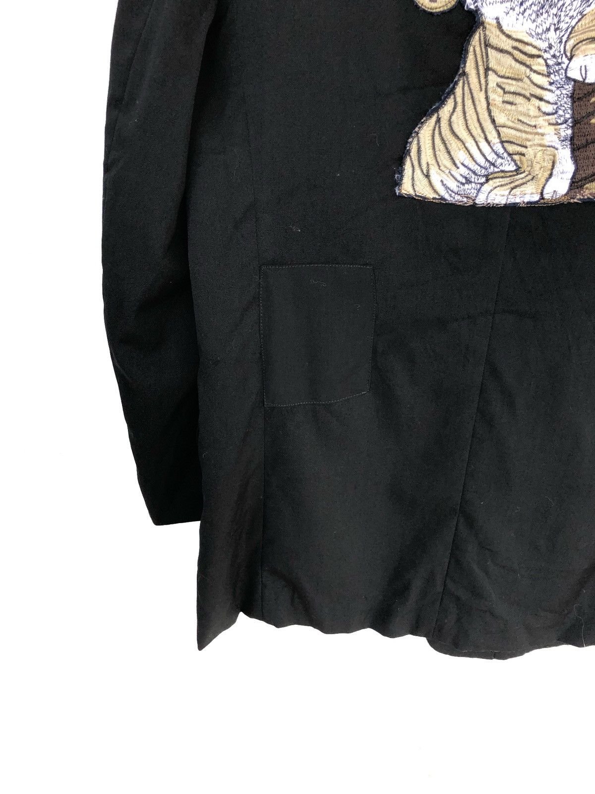 Yohji Yamamoto GRAIL🔥AW05 YY 🐅 Embroider Minimal Distressed Coat Size US M / EU 48-50 / 2 - 14 Thumbnail