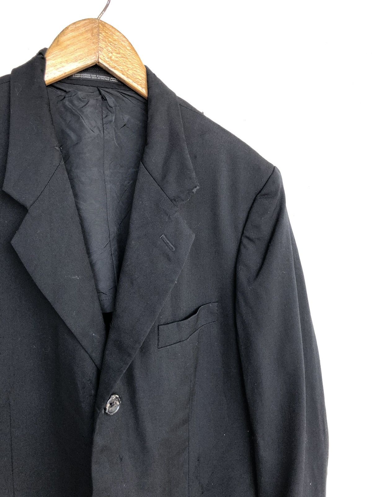 Yohji Yamamoto GRAIL🔥AW05 YY 🐅 Embroider Minimal Distressed Coat Size US M / EU 48-50 / 2 - 4 Thumbnail
