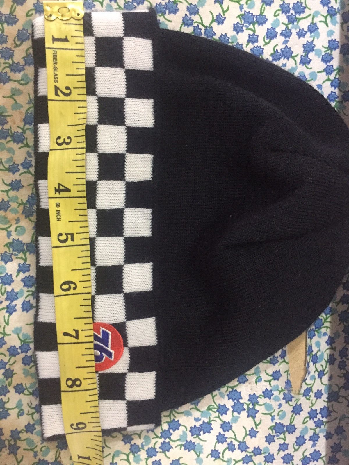 Japanese Brand 76 Lubricants Chess Checked Pattern Beanie Size ONE SIZE - 4 Thumbnail