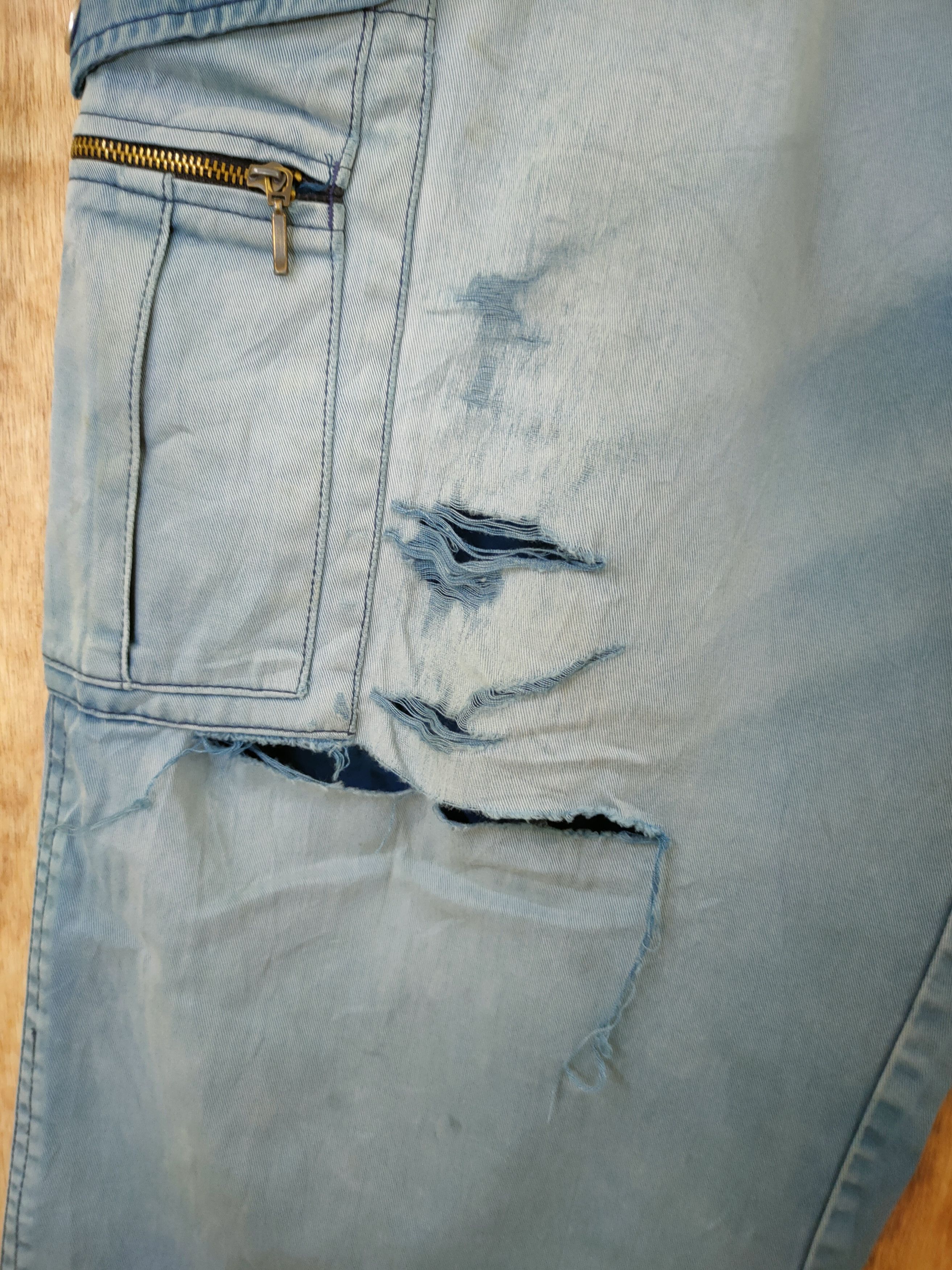 Faded Glory Japan faded distressed japan multipocket cargo pants #46-616 Size US 34 / EU 50 - 5 Thumbnail