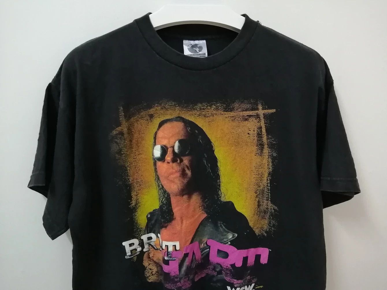 Vintage Vintage Bret Hart "Hitman" WCW Black Tee Size US L / EU 52-54 / 3 - 2 Thumbnail