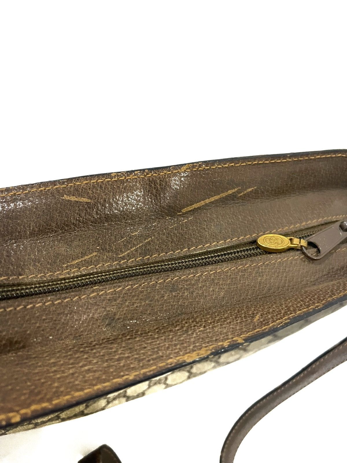 Gucci GUCCI Vintage Web Detail GG Canvas Shoulder Size ONE SIZE - 17 Thumbnail