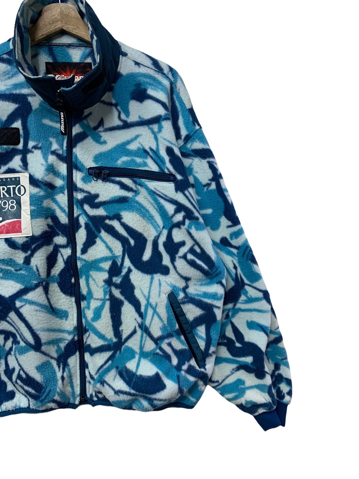 Japanese Brand × Mizuno × Vintage 🔥VTG MIZUNO WINTER OLYMPIC NAGANO PRINTED FLEECE JACKETS Size US L / EU 52-54 / 3 - 5 Thumbnail