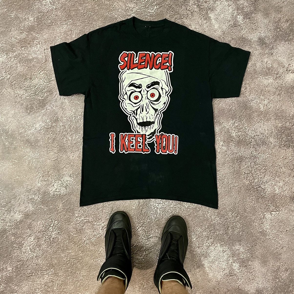 Vintage Vintage 90s Y2K Skull Graphic Tee Horror Grunge Black Boxy L Size US L / EU 52-54 / 3 - 1 Thumbnail