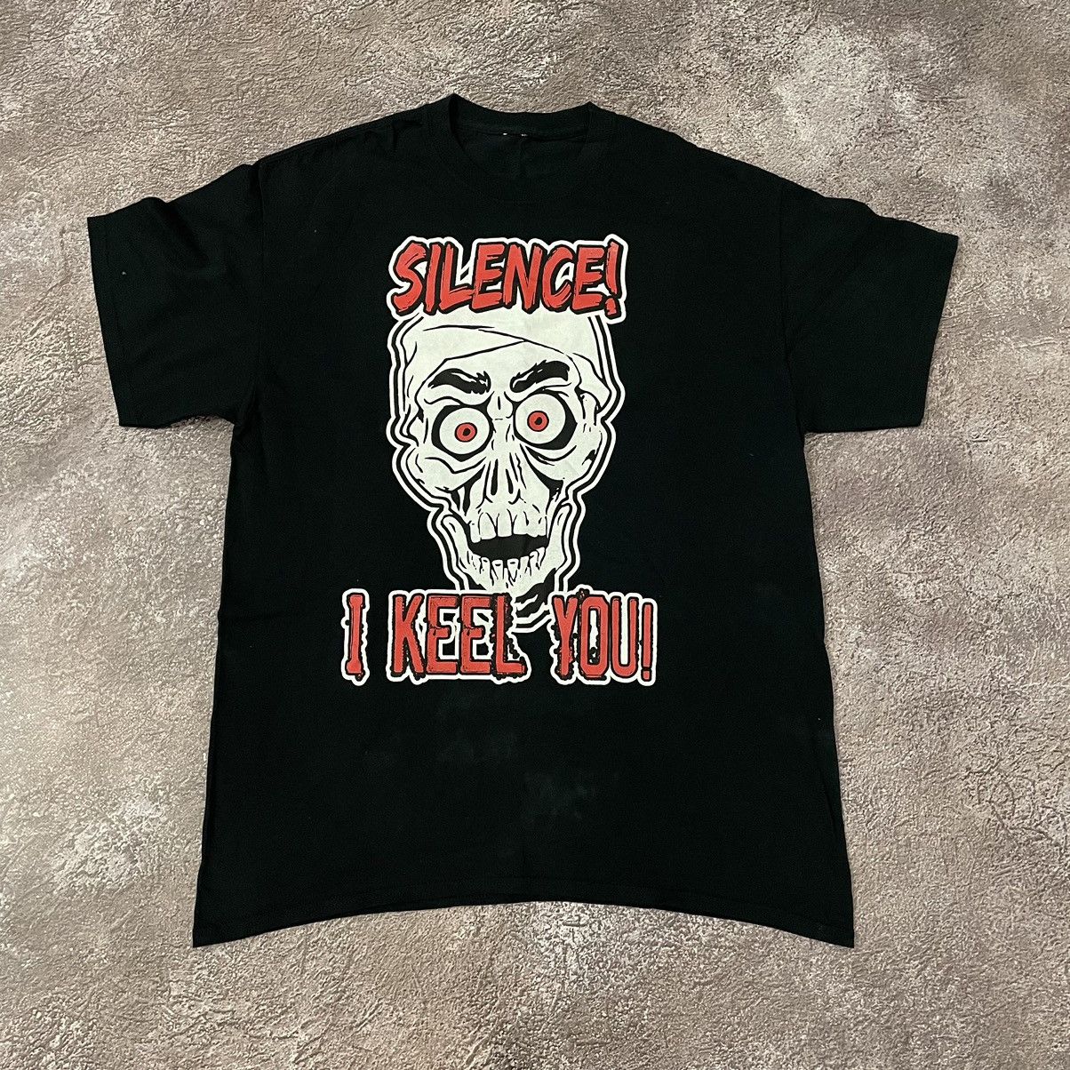 Vintage Vintage 90s Y2K Skull Graphic Tee Horror Grunge Black Boxy L Size US L / EU 52-54 / 3 - 3 Thumbnail