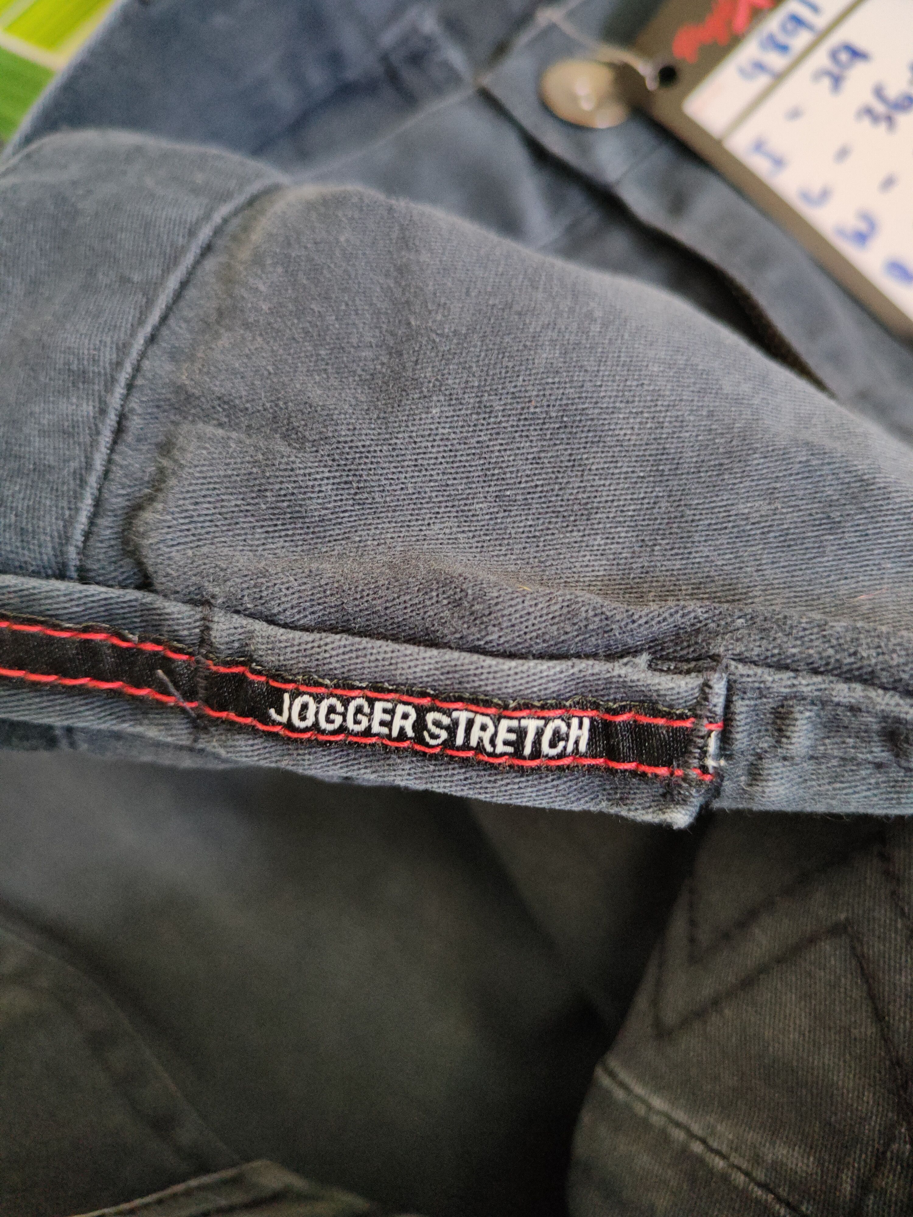 Japanese Brand Jogger Stretch faded Dark Blue utility Cargo Pants #4891 Size US 30 / EU 46 - 13 Thumbnail