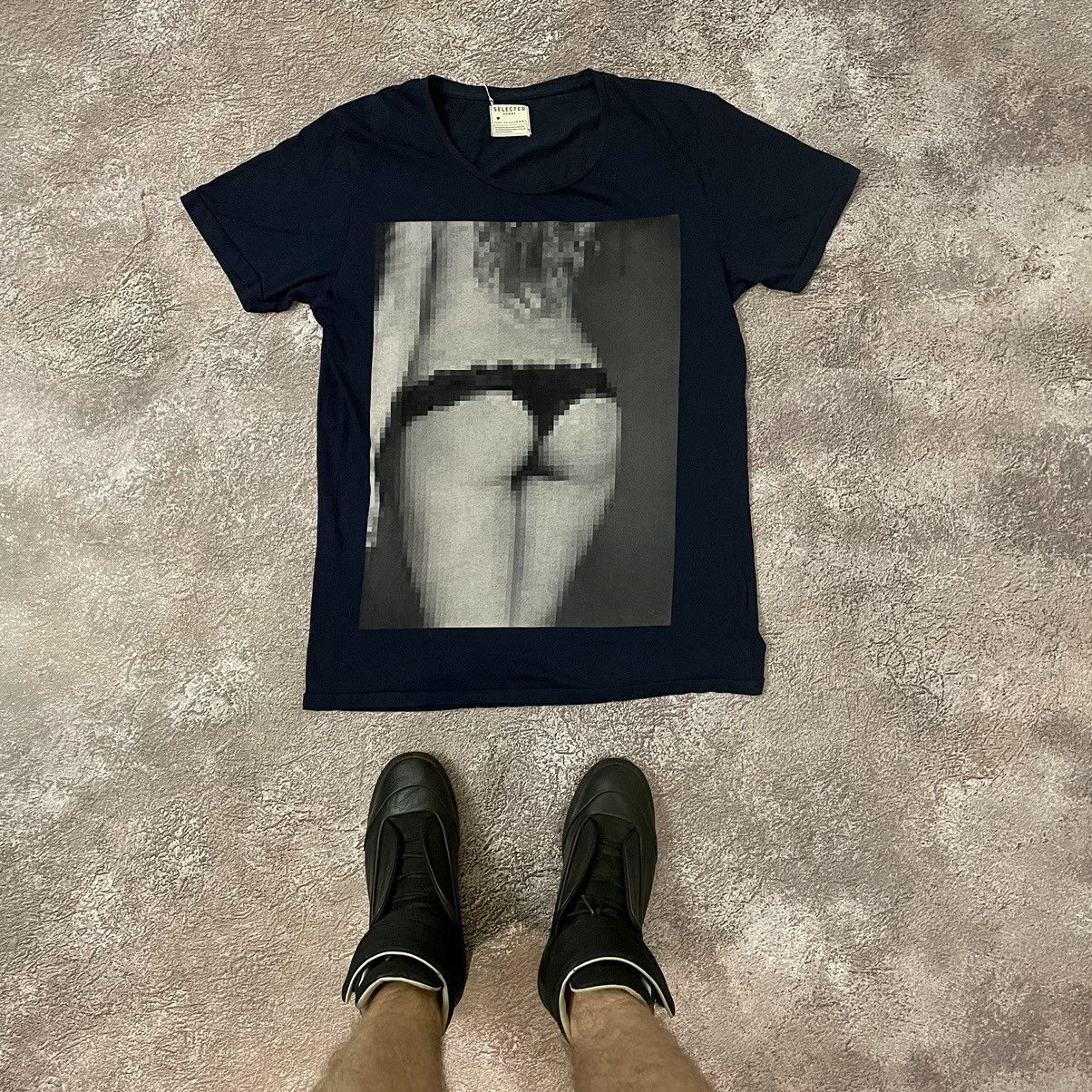 Vintage Y2K Graphic Tee Washed Black Grunge Skate Tapered M
