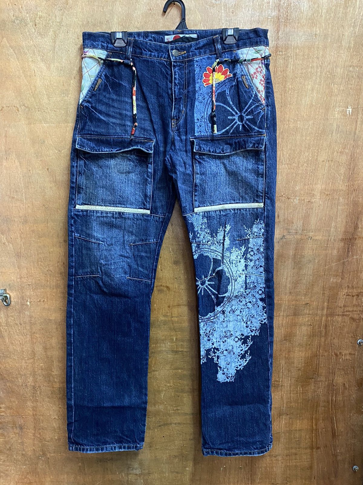 Hysteric Glamour × If Six Was Nine × Tornado Mart Japanese Jeans Mount Fuji Art 6 Pocket Sukajan Japan Size US 34 / EU 50 - 1 Thumbnail