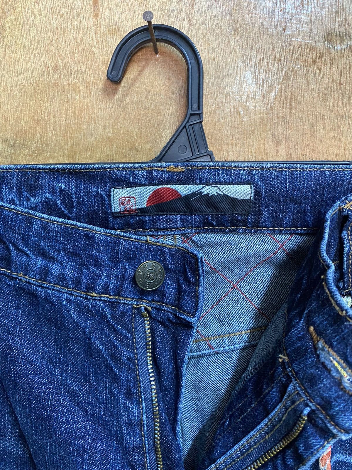 Hysteric Glamour × If Six Was Nine × Tornado Mart Japanese Jeans Mount Fuji Art 6 Pocket Sukajan Japan Size US 34 / EU 50 - 3 Thumbnail