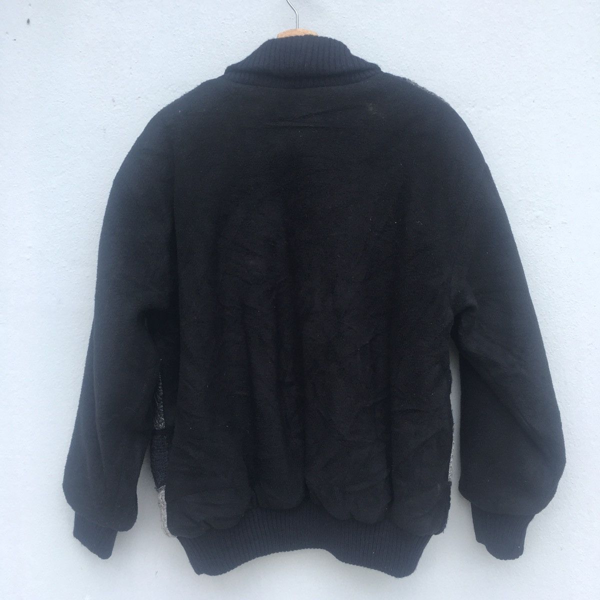 Japanese Brand Japanese Patchwork Knit Bomber Size US L / EU 52-54 / 3 - 2 Thumbnail