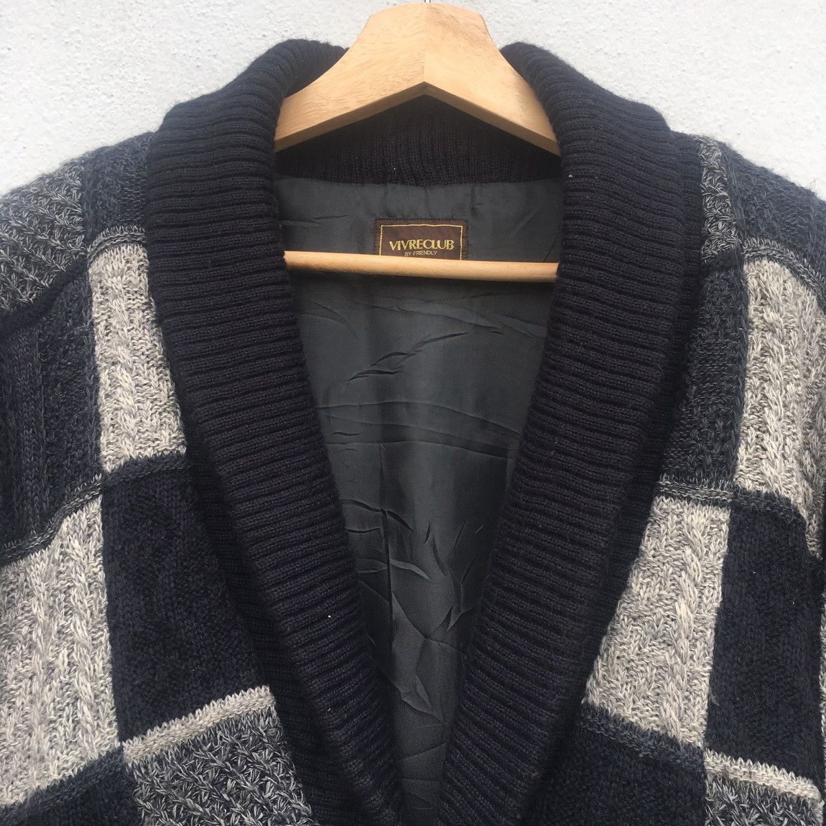 Japanese Brand Japanese Patchwork Knit Bomber Size US L / EU 52-54 / 3 - 7 Thumbnail