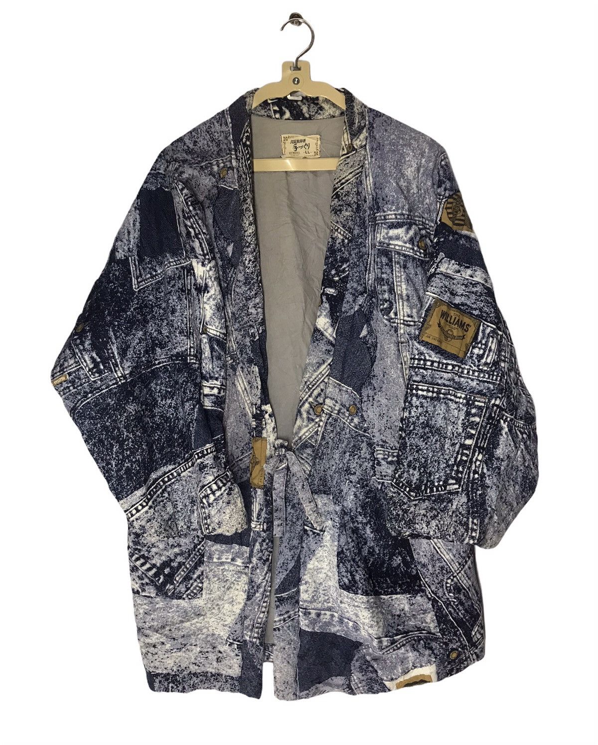 Japanese Brand × Vintage Vintage kimono by kuwano jeans art designs Size US L / EU 52-54 / 3 - 1 Thumbnail
