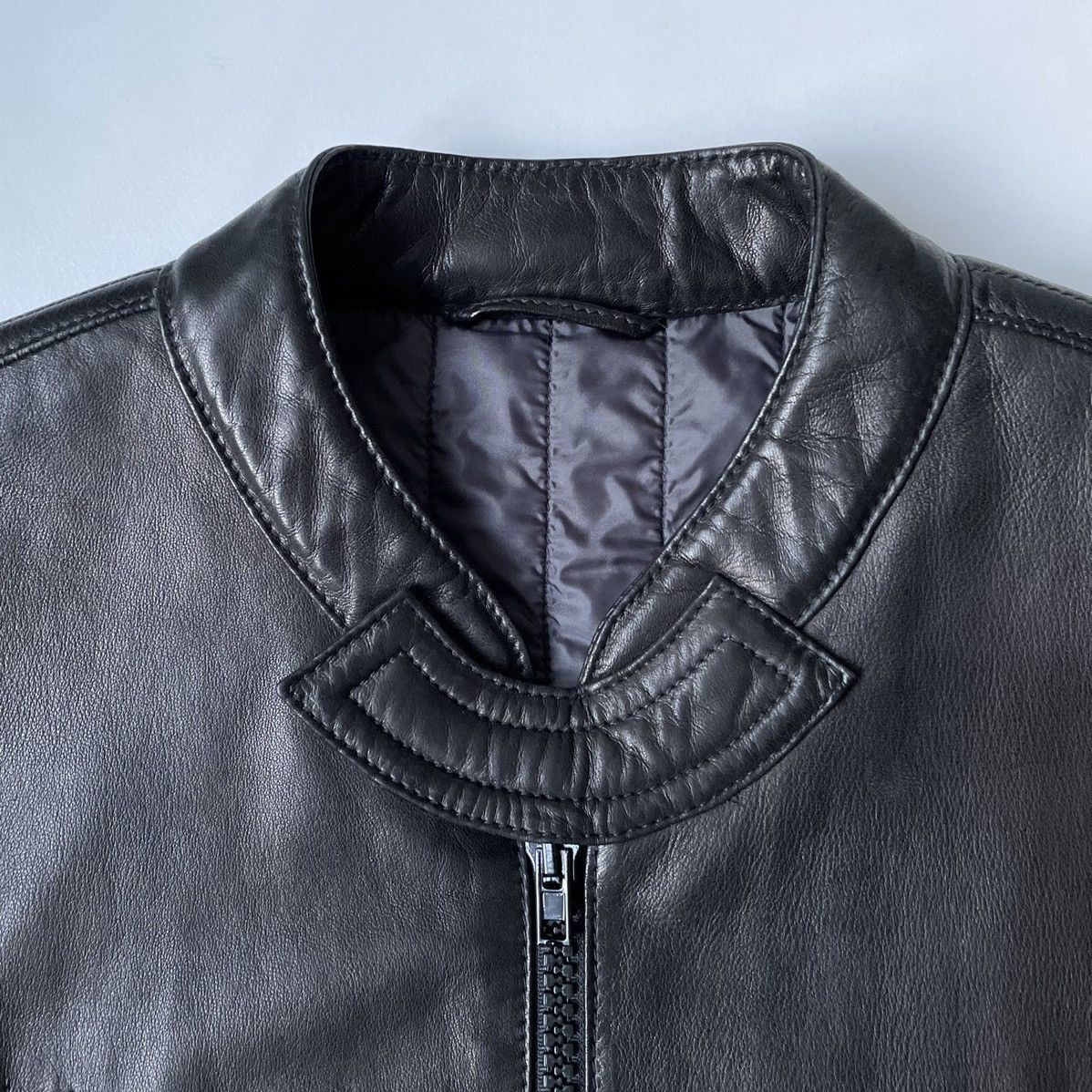 Maison Margiela A/W 11 Astro Black Leather ‘5 Zip’ Jacket Size US M / EU 48-50 / 2 - 3 Thumbnail