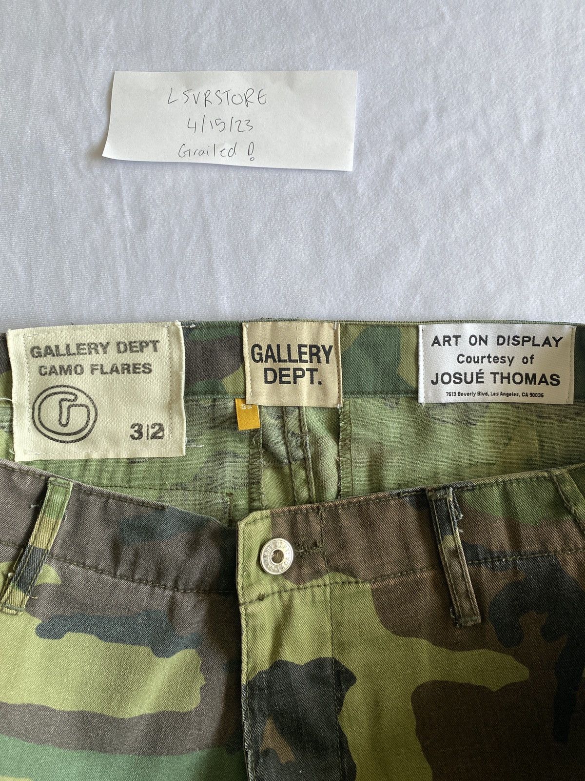 Gallery Dept. LA Camo Flare 32 Gently Used* Size US 32 / EU 48 - 9 Thumbnail