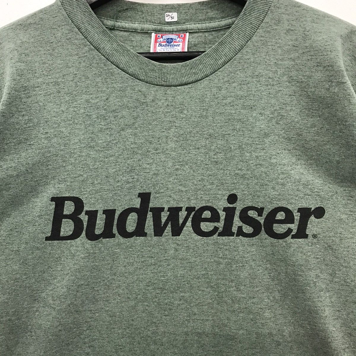 Budweiser × Vintage Rare!! Vintage Budweiser Spellout Tee Size US L / EU 52-54 / 3 - 7 Thumbnail