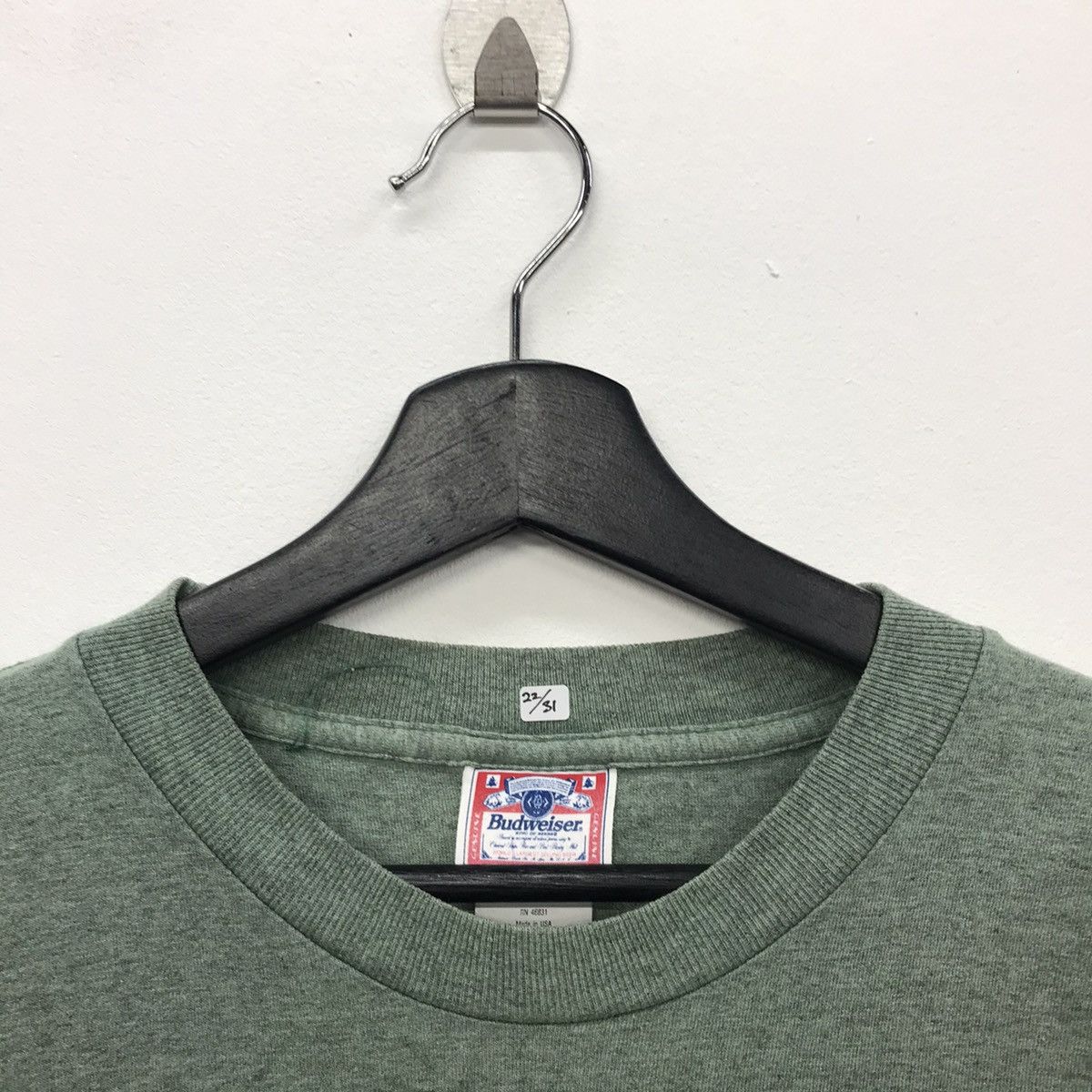 Budweiser × Vintage Rare!! Vintage Budweiser Spellout Tee Size US L / EU 52-54 / 3 - 3 Thumbnail