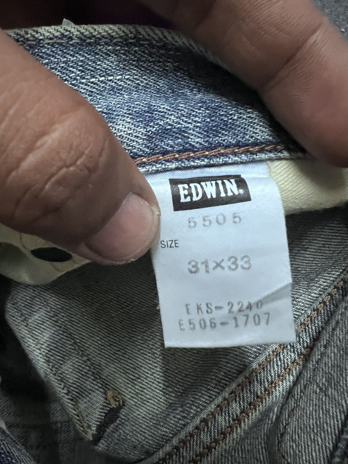 Japanese Brand × Vintage THRASHED🔥EDWIN 505 SALVAGE DISTRESSED DENIM PANT Size US 30 / EU 46 - 8 Thumbnail
