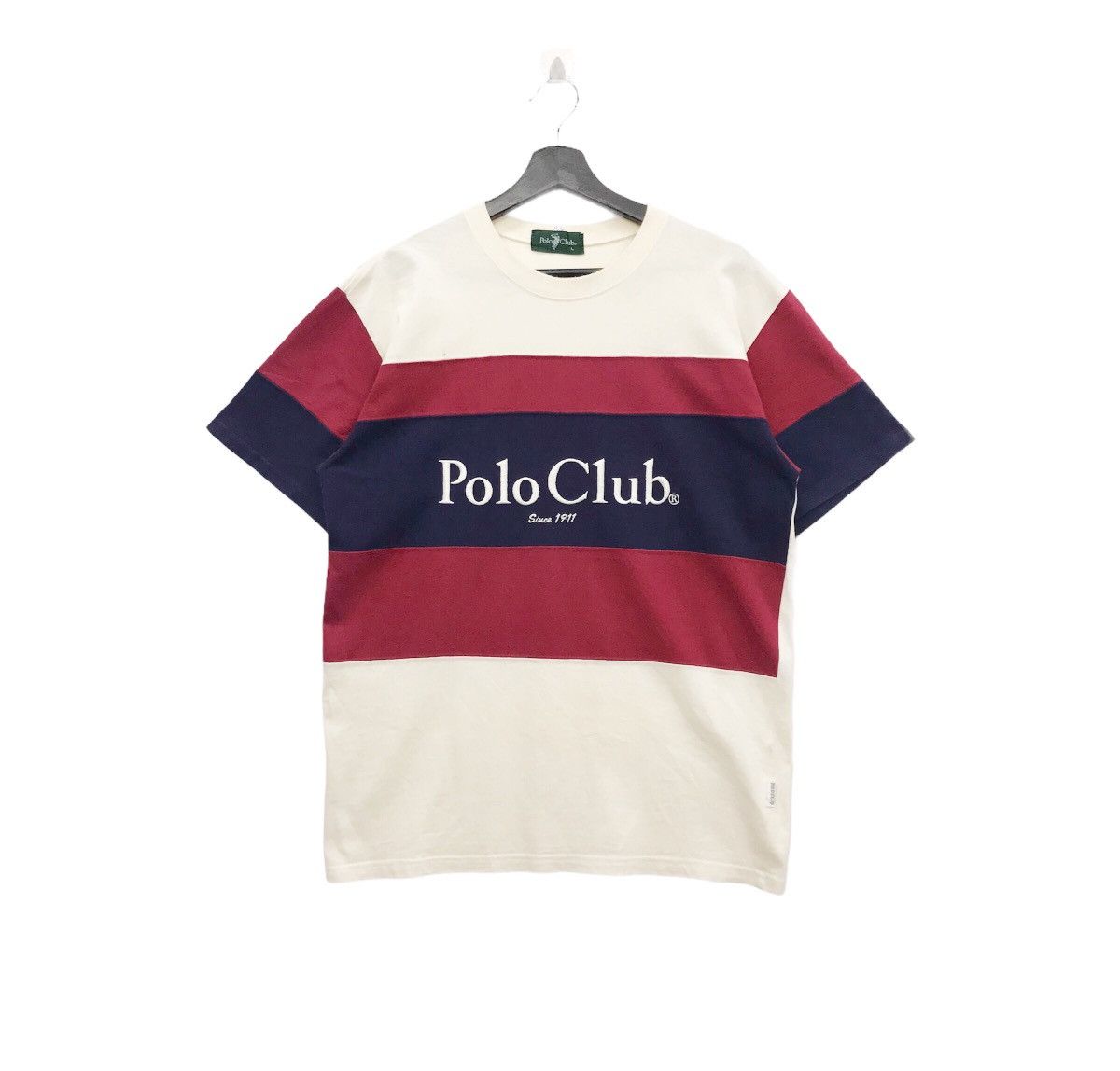 Beverly Hills Polo Club × Vintage Rare!! Vintage Polo Club Spellout Embroidery Tee Size US L / EU 52-54 / 3 - 1 Thumbnail