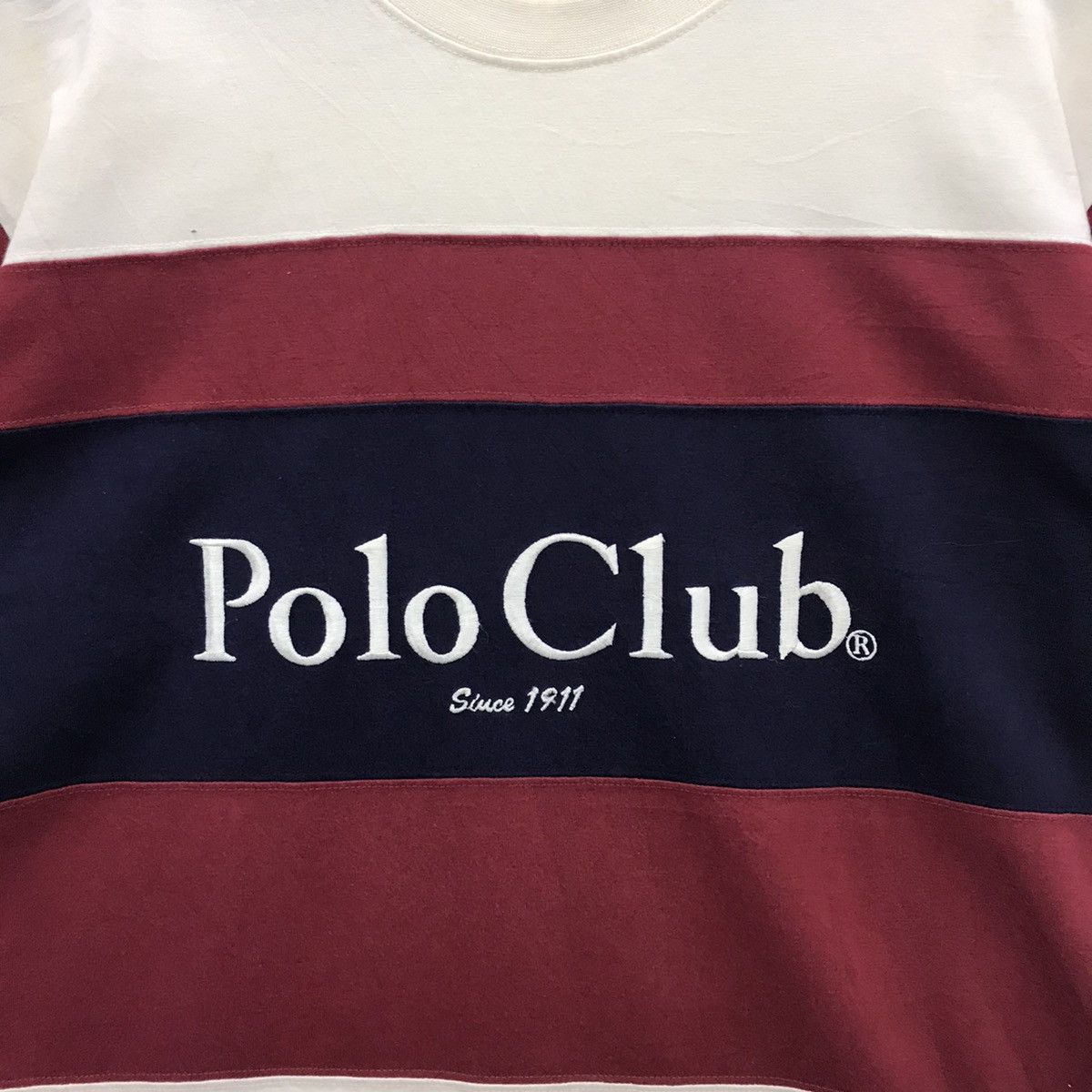 Beverly Hills Polo Club × Vintage Rare!! Vintage Polo Club Spellout Embroidery Tee Size US L / EU 52-54 / 3 - 7 Thumbnail