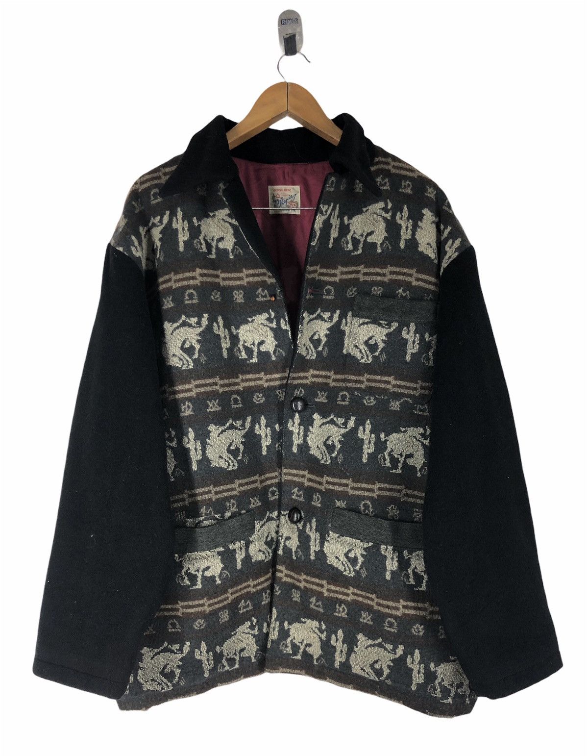 Japanese Brand × Vintage Vintage Reversible Chipie Fullprinted Jacket Made in France Size US L / EU 52-54 / 3 - 1 Thumbnail