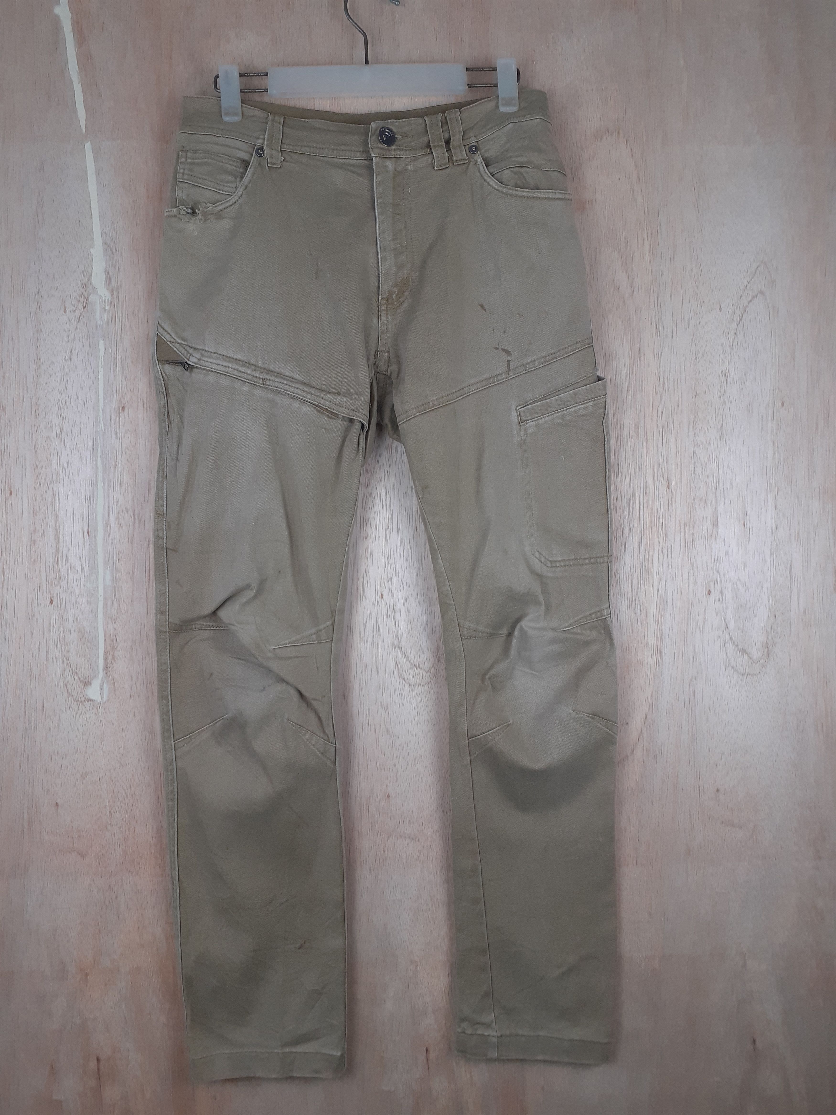 Japanese Brand Field Core multi pocket utility cargo brown pants #S234 Size US 30 / EU 46 - 1 Thumbnail