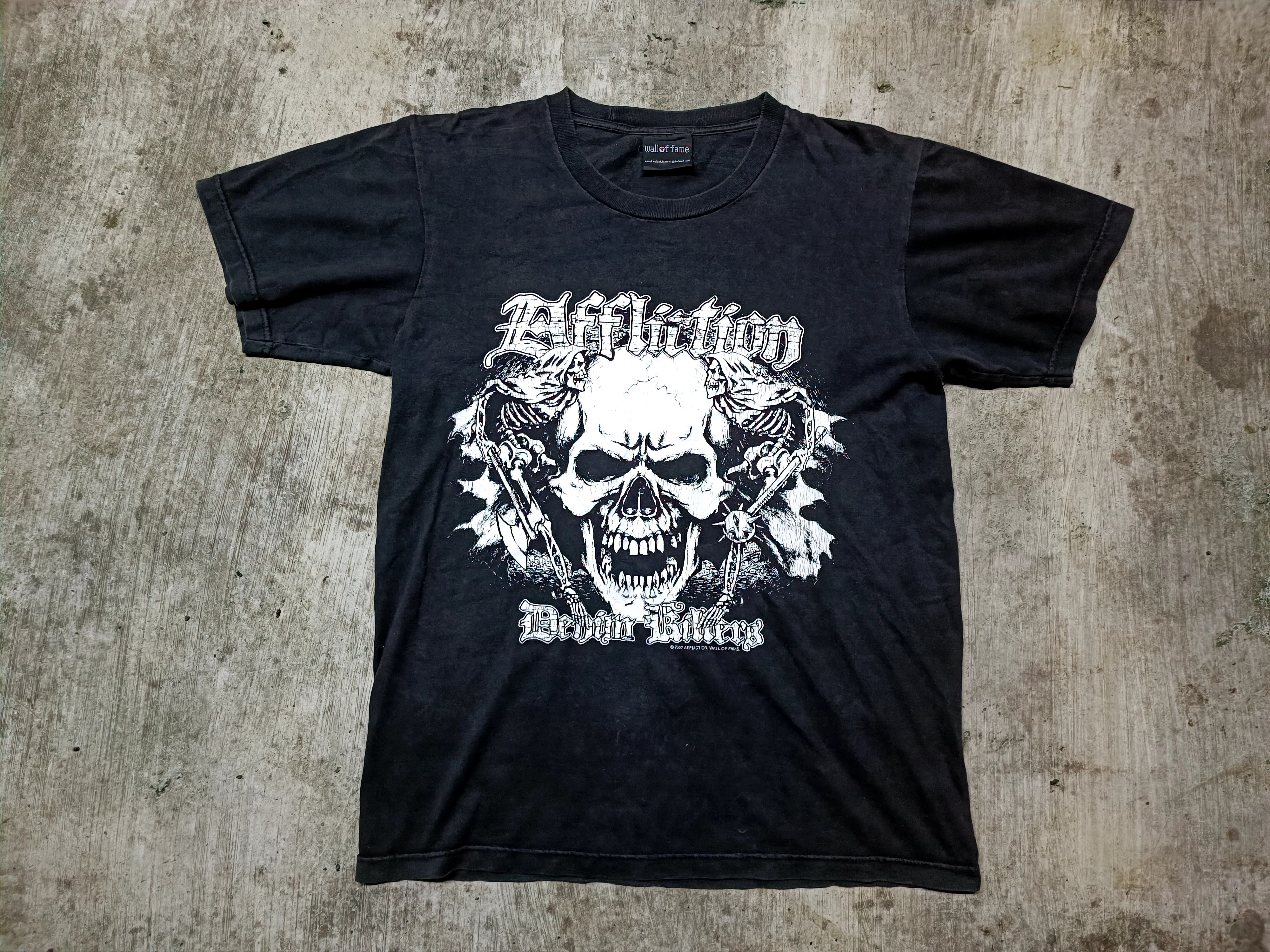 Affliction vintage t shirt bootleg affliction very rare Size US M / EU 48-50 / 2 - 1 Thumbnail