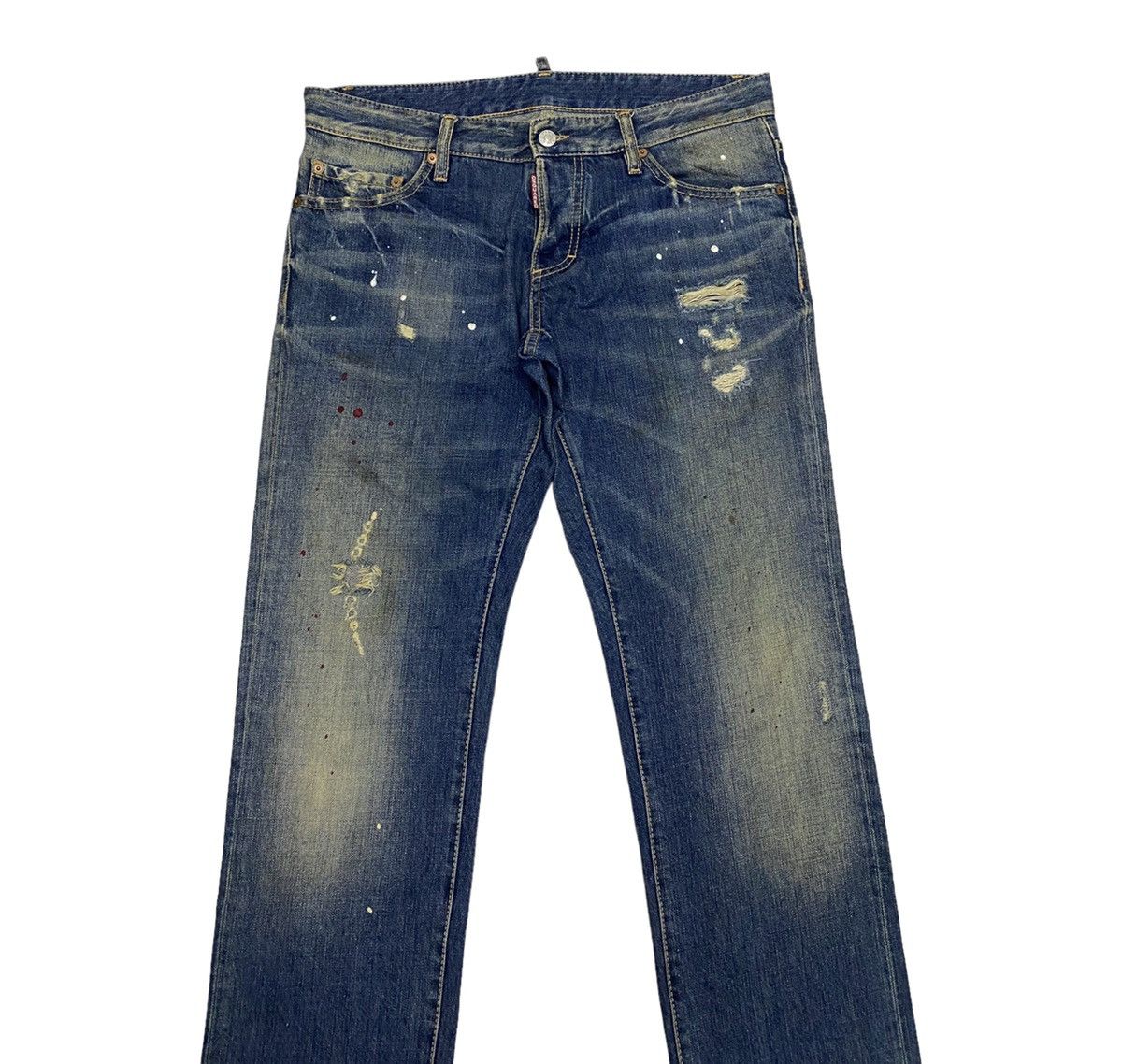 Dsquared2 DSQUARED2 DISTRESSED STYLE DENIM SLIM JEANS MADE IN ITALY Size US 35 - 3 Thumbnail