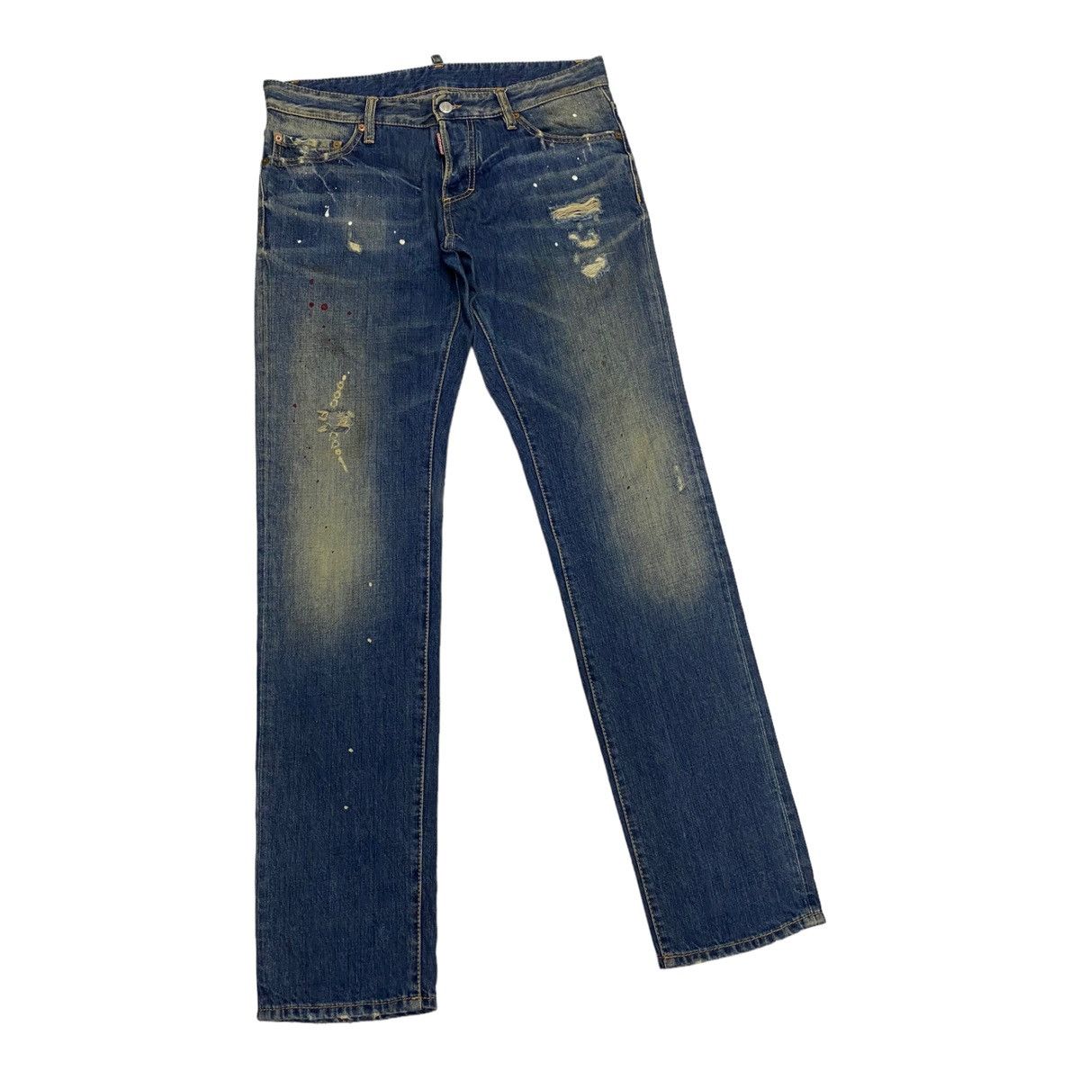 Dsquared2 DSQUARED2 DISTRESSED STYLE DENIM SLIM JEANS MADE IN ITALY Size US 35 - 5 Thumbnail