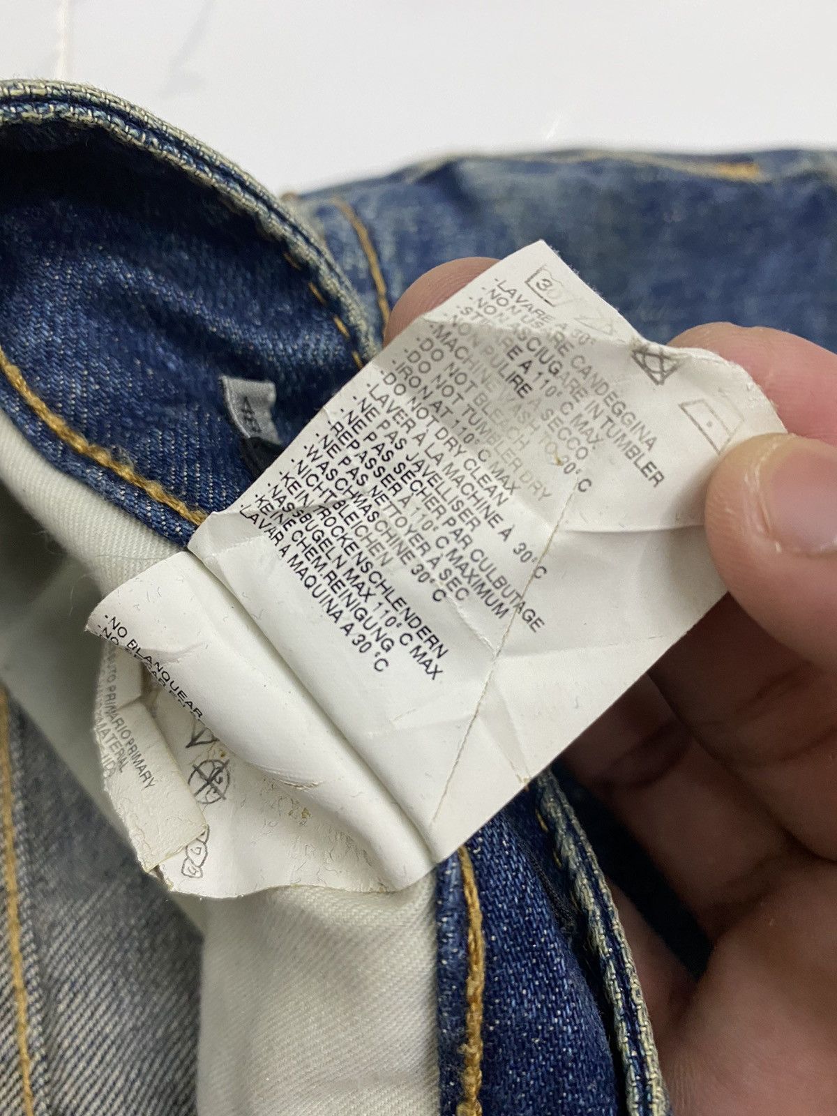 Dsquared2 DSQUARED2 DISTRESSED STYLE DENIM SLIM JEANS MADE IN ITALY Size US 35 - 9 Thumbnail