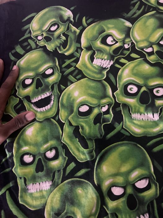 Vintage green skull pile | Grailed