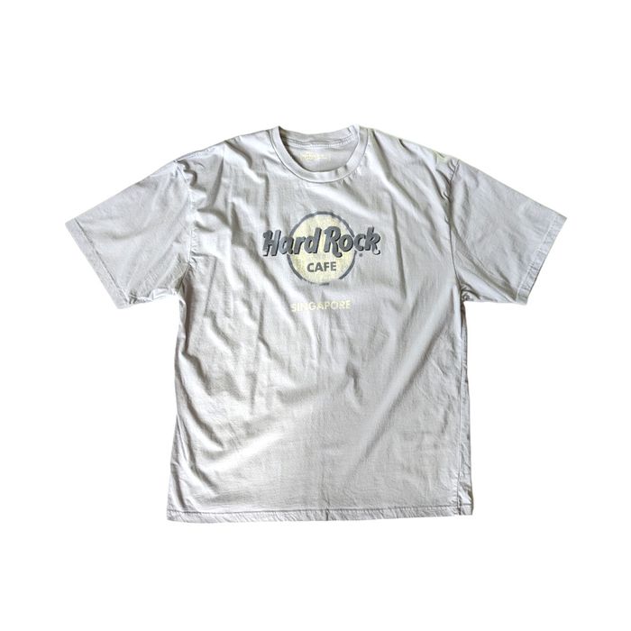 Hard Rock Cafe Y2K Hard Rock Cafe Singapore Textured Graphic Tee Shirt