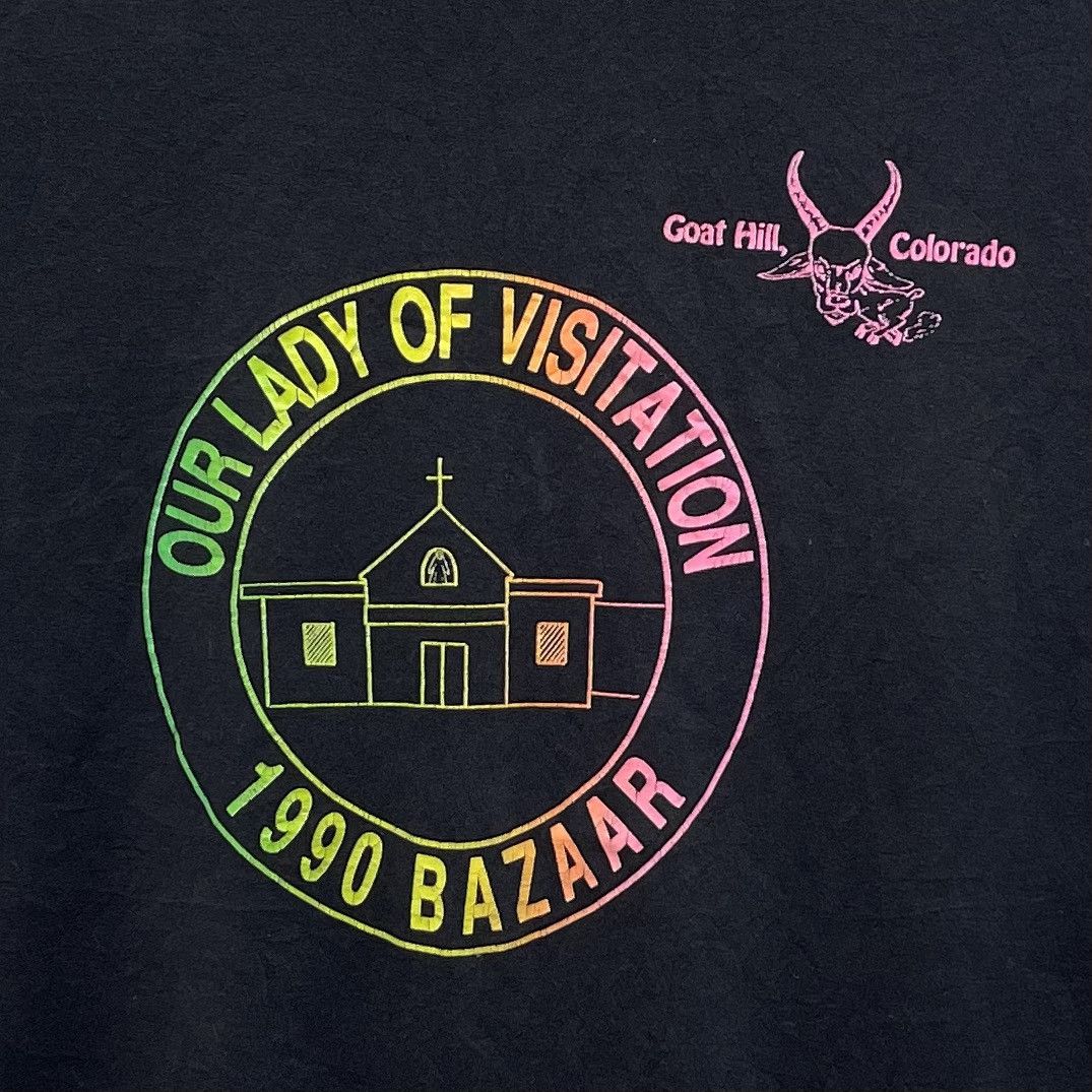 Vintage Vintage 90s Our Lady Visitation 1990 Bazaar Size L / US 10 / IT 46 - 2 Thumbnail