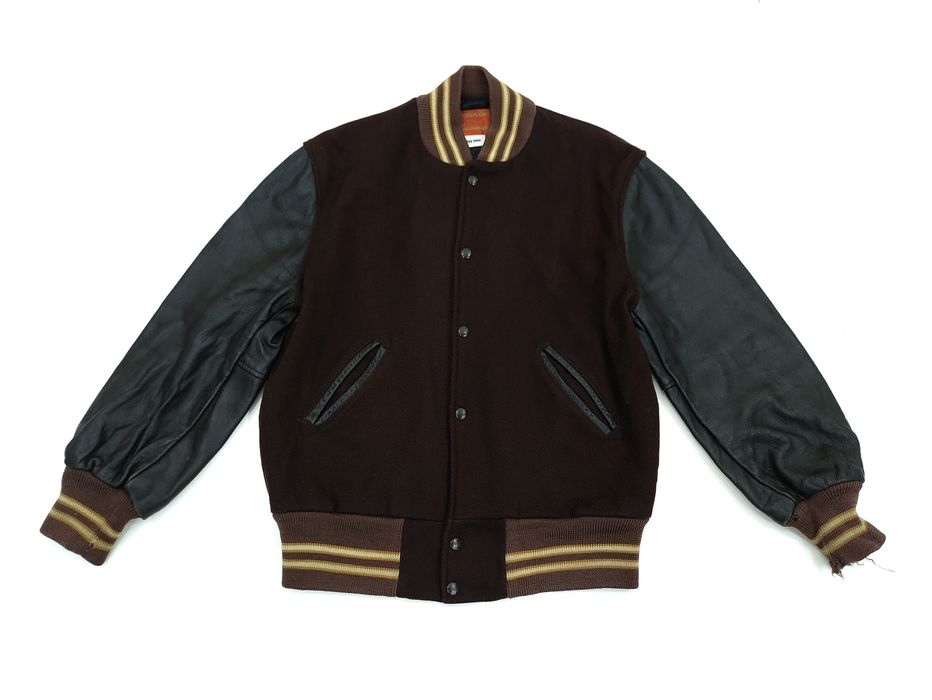 Skookum Vintage Skookum Leather Sleeve Varsity Jackets | Grailed