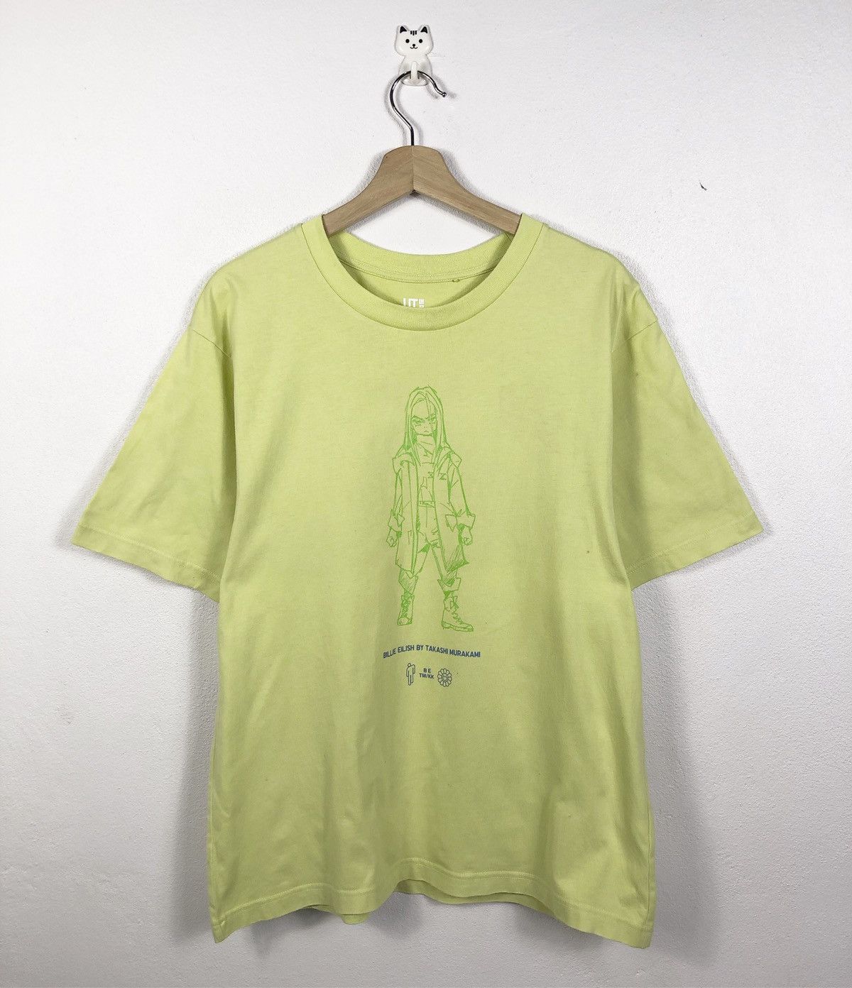image of Billie Eilish x Takashi Murakami X Uniqlo Sketch Tees in Green, Men's (Size Large)