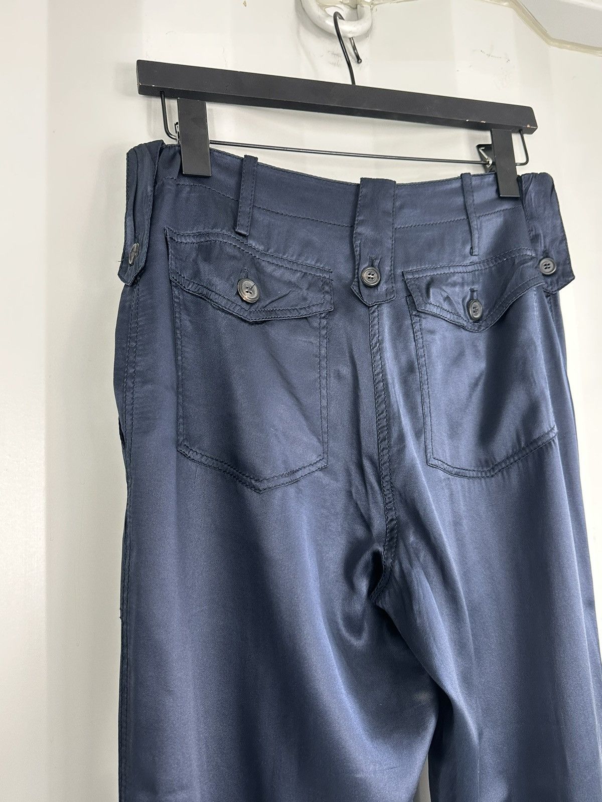 Prada Silk Ankle Zip Pants Size 28" / US 6 / IT 42 - 4 Thumbnail
