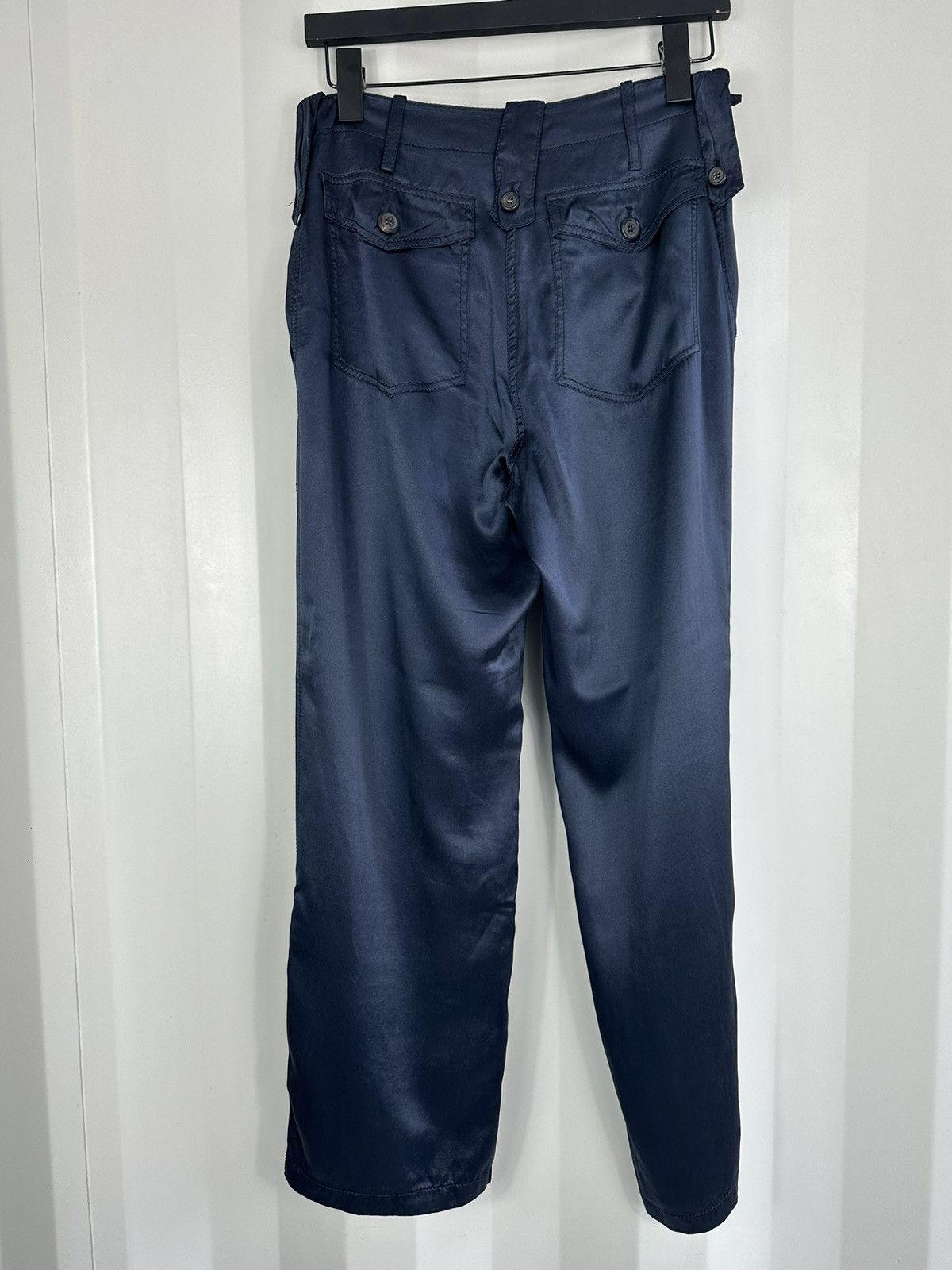 Prada Silk Ankle Zip Pants Size 28" / US 6 / IT 42 - 3 Thumbnail
