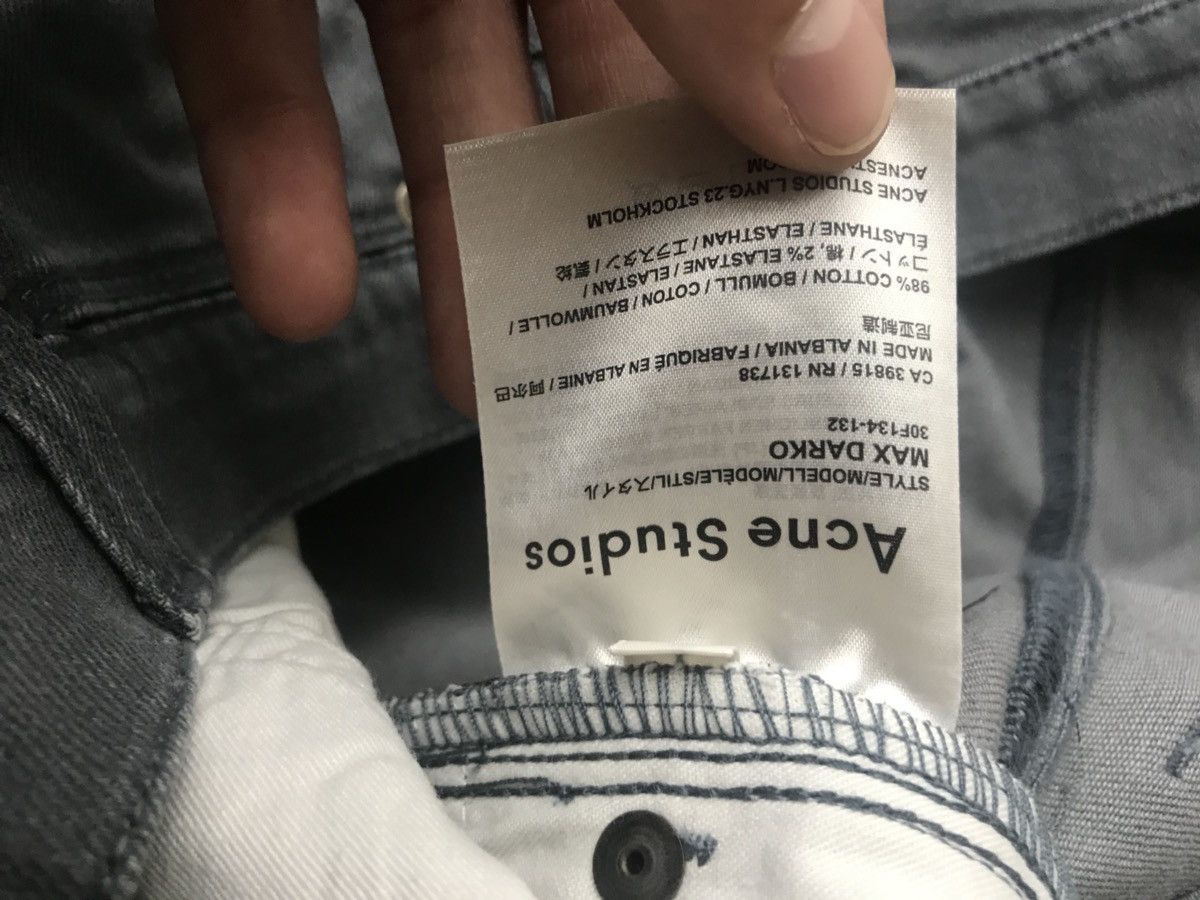 Acne Studios 30 x 34 Max Darko Denim (Fits 29) Size US 29 - 8 Thumbnail