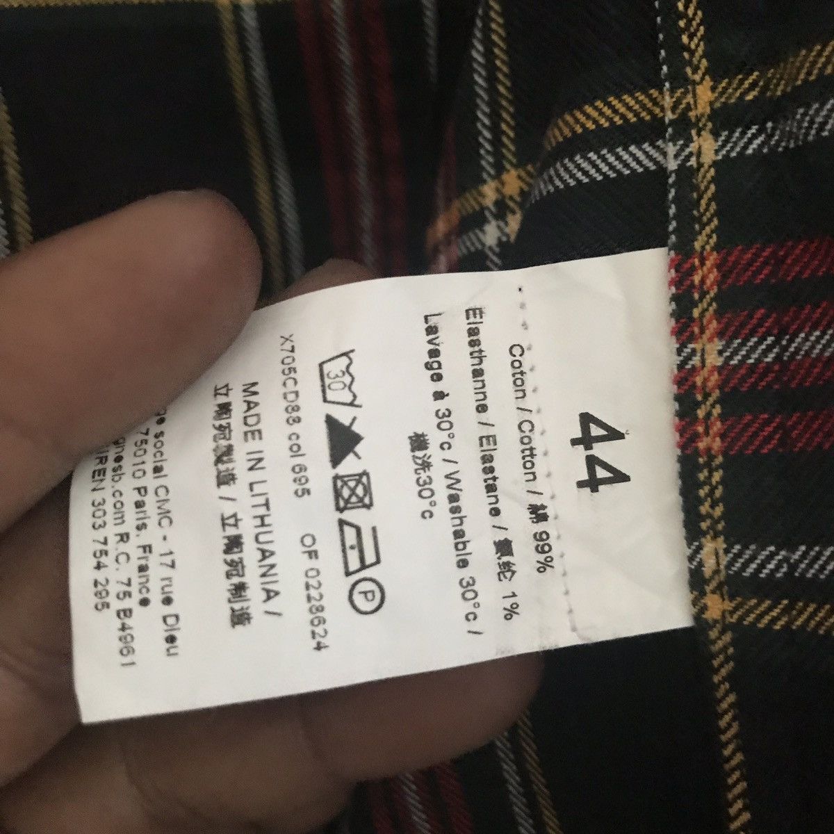 agnes b. ✨Agnes B Homme Red tartan Punk Jacket Size US S / EU 44-46 / 1 - 8 Thumbnail